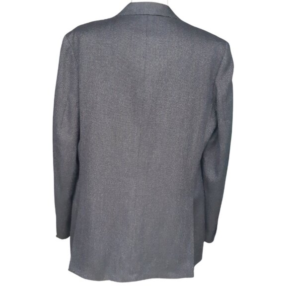 Pal Zileri Concept SZ 44L Charcoal Grey Hopscloth Sport Jacket Blazer - Picture 2 of 16